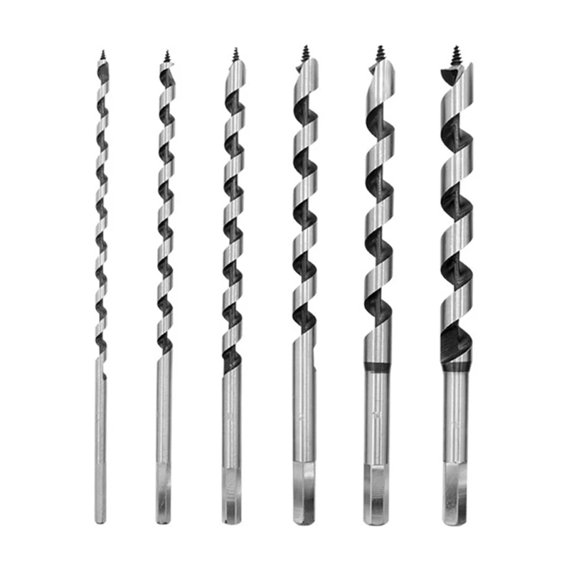 

Lengthening Woodworking Roller Drill 230Mm Set With Hexagonal Handle Wood Twist Wood Hole Drill 6-Piece Set Durable Easy Install