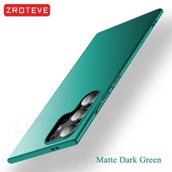 Zroteve Slim Matte Hard PC Phone Case - Galaxy S23 Ultra (Matte Dark Green)