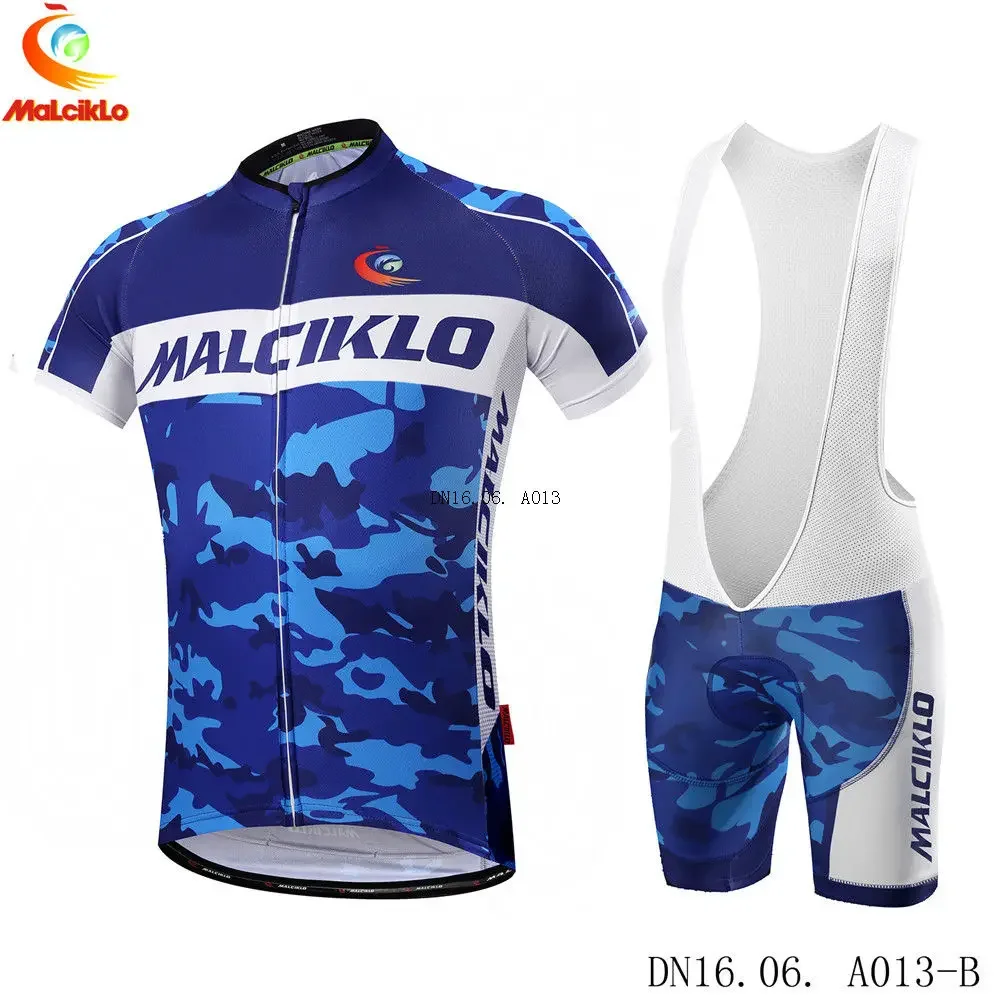 malciklo men pro team roupa triathlon Cycling bib Jersey Summer