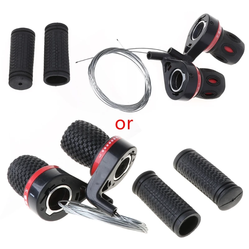 

1 Pair Derailleur Grips Lever Transmission Twist Grip Speed Change MTB B Dropship