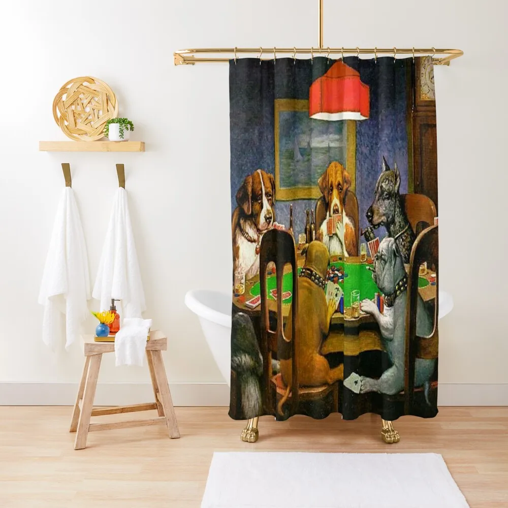 

A FRIEND IN NEED - C.M. COOLIDGE Shower Curtain Shower Bath Bathroom Deco Bathroom Accessories Curtain