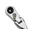 Mini 1/4 Inch Ratchet Wrench, 72-Tooth Reversible Chrome Vanadium Steel Ratchet Wrench with Socket & Bit Driver Dual Head 2
