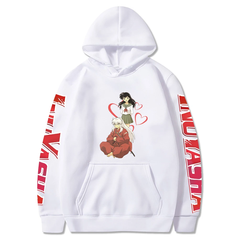 

Women Hoodie Classic Anime Inuyasha Hooded Funny Cartoon Graphic Print Sweatshirt Pullover Causal Streetwear Female