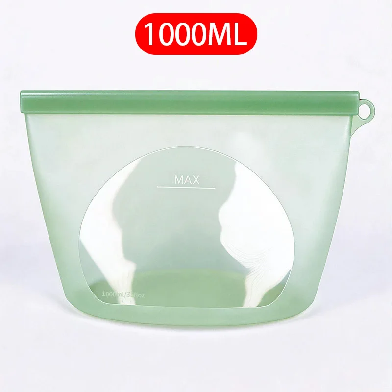Eco-Friendly Reusable Silicone Food Storage Bag