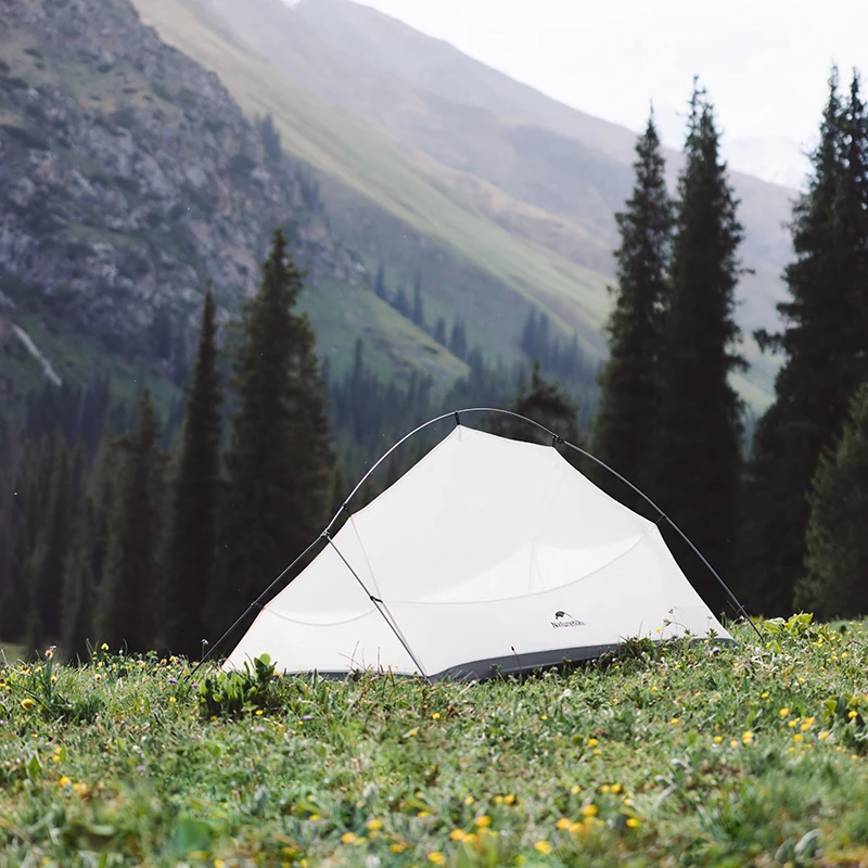Naturehike Cloud Up UL Outdoor Camping Tent Camping Tent Ultralight 2 man 15D Silica Gel Double Layer Backpack Trekking Tent Hiking With Mat