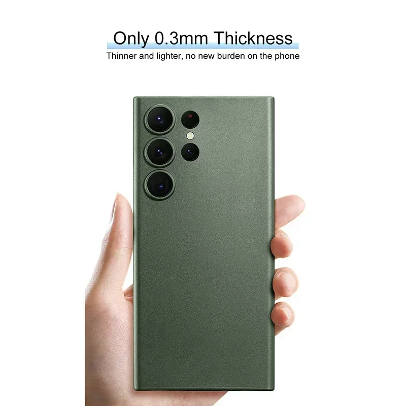 UltraThin 0.3mm Shockproof Transparent Case - Solid Color Clear Frosted Matte