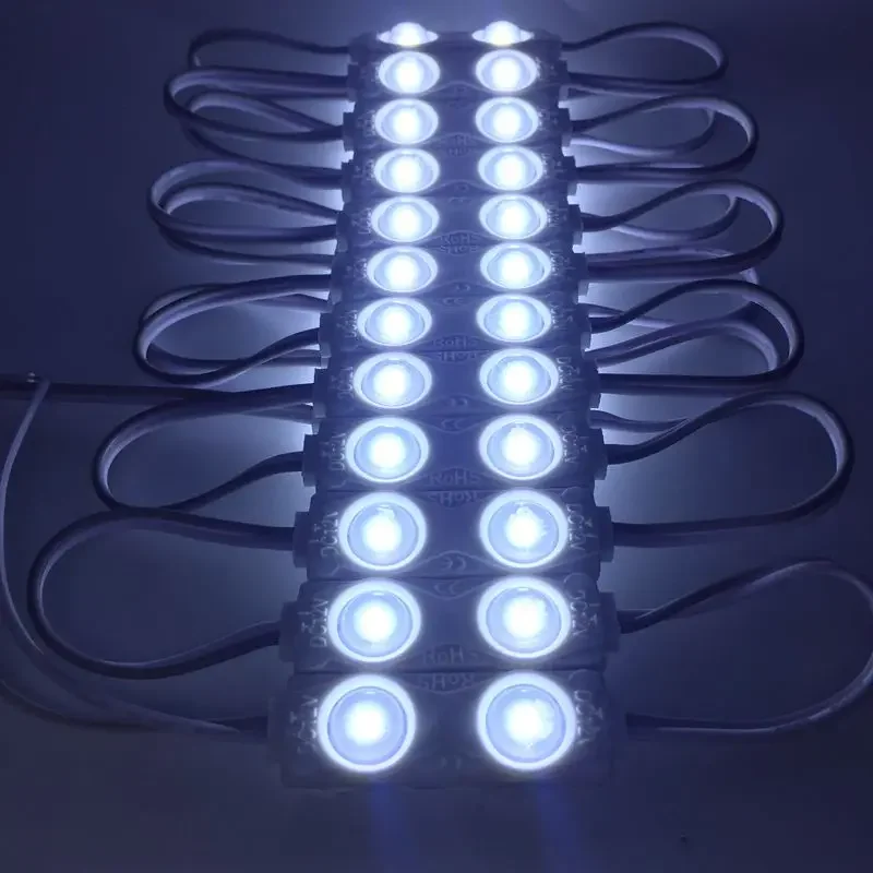 100pcs LED Module 2835 2LEDs Lens Super Bright IP65 Waterproof LED backlight modules Advertising Light box