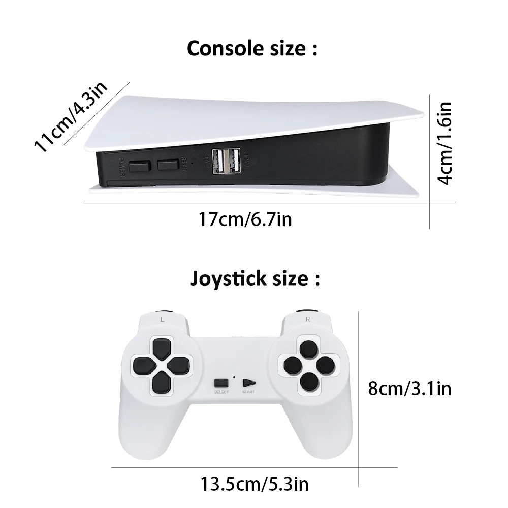 8G 32Bit GS5 Pro 4K HD Game Stick Mini TV Video Game Console Wireless Plug&Play Retro Classic Emulator Gamepad