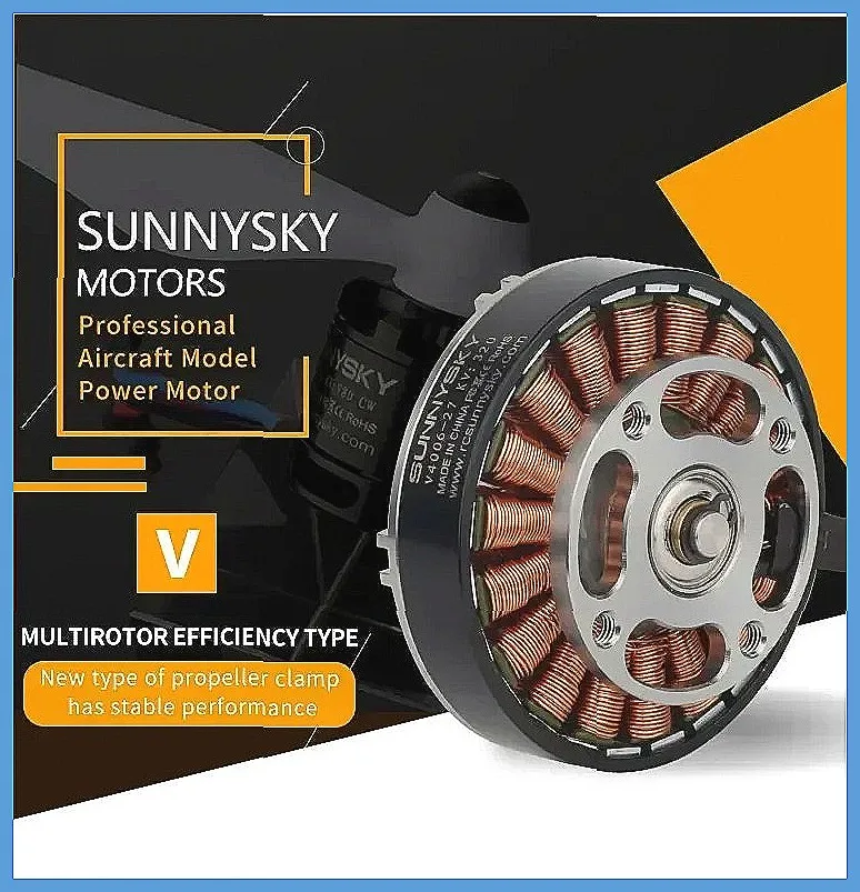 SUNNYSKY V4006 KV320 KV380 KV740 Brushless Motor Set for FPV Racing Drone Quadcopter thumbnail 5