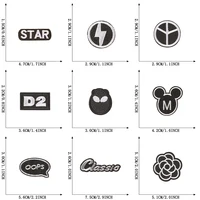 10 Pcs Black & White Letter Patches | Iron-On Embroidered Patches for DIY Clothing Repairs and Customization - Image 3