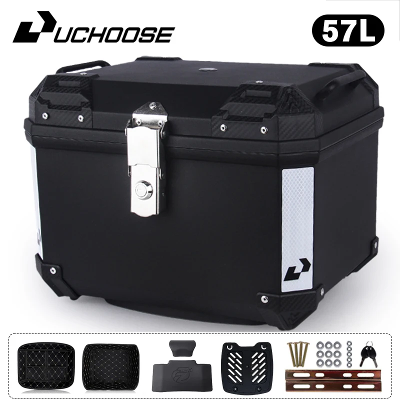 

57L Motorcycle Tail Box Universal For R1200GS R1250GS F800GS F850GS G310gs F750gs Large Capacity Top Rear Luggage Tool Tail Box