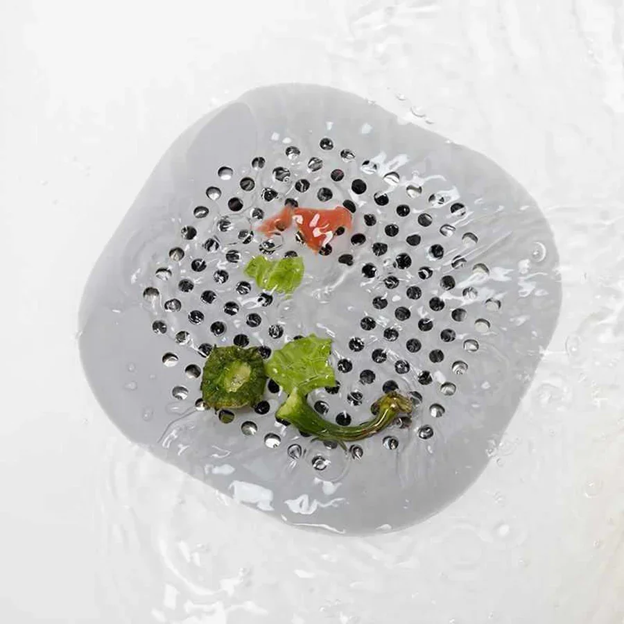Square Silicone Floor Drain Sticker Bathroom Sewer Hair Filter Drain Cover Home Bathroom Floor Drain Mat Hair Stoppers 3