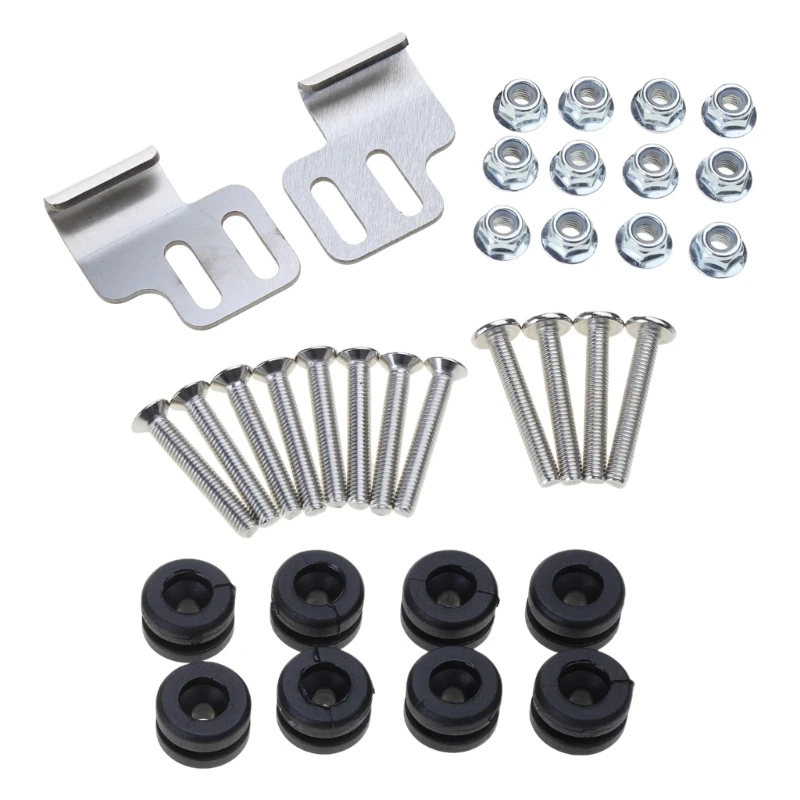 Motorcycle Side Luggage Case Fastener Trunk Pannier Screw Bolt Lock Support Bars Motorbike Frame Mount Bracket Accessory 1set