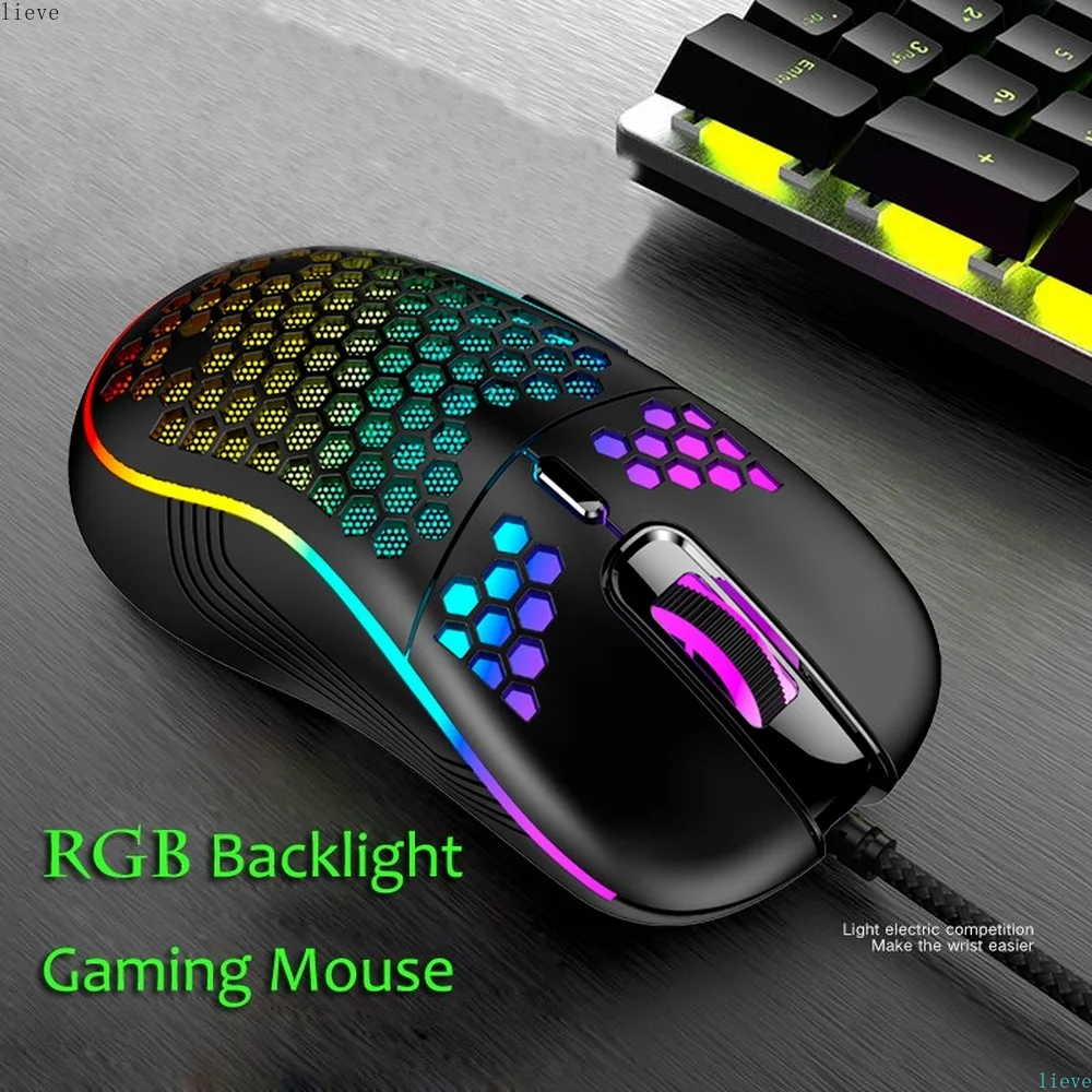 computer mouse gaming 2022 Gaming Mouse USB Wired Mice RGB Backlight 6 Keys Mouse For PC Gaming Mouse Laptop Computer Game Mouse Hollow Mice&Keyboards pink gaming mouse