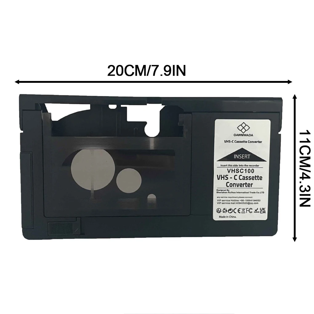 VHS To Digital Converter Box MiniDV/Hi8 Cassette Adapter Camcorders VHSC 8mm Camcorder Tape Player
