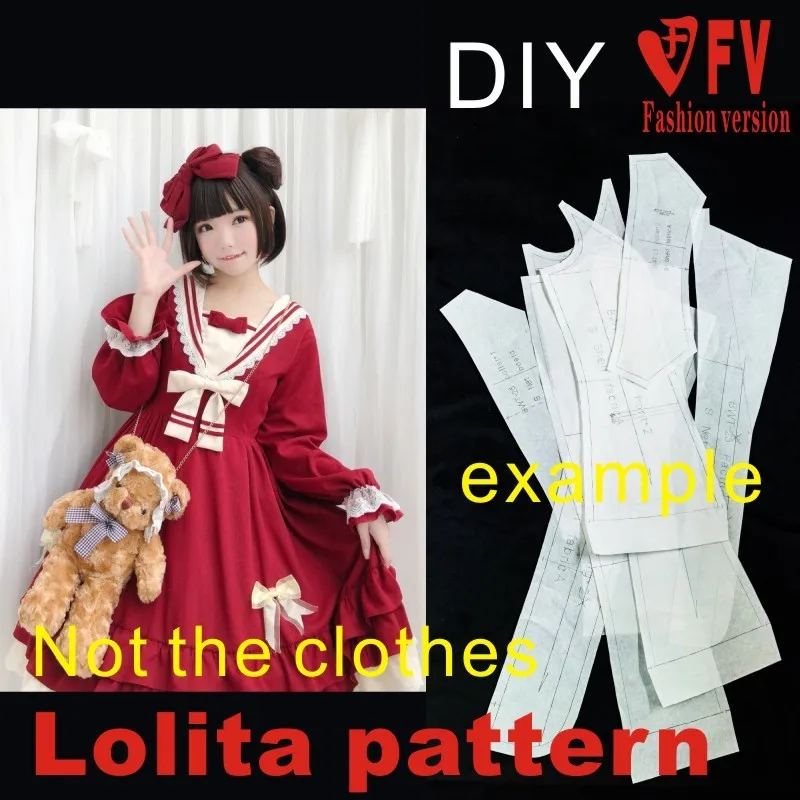 Lolita Dress Pattern Template 1