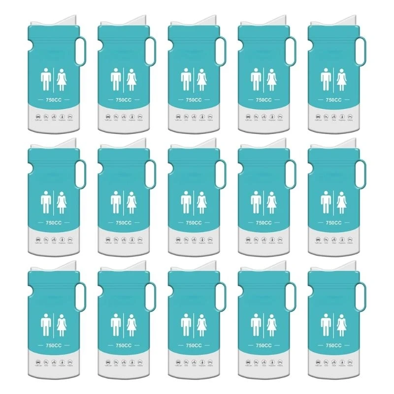 누출 씰 750ml 여행 소변 가방 남성 여성 아이