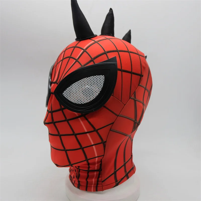 holidays costumes Miles Morales Masks Superhero Peter Parker Raimi  Spider Masks Man Lens Prop Face Mask Halloween Cosplay For Men Halloween Party wonder woman costume Cosplay Costumes
