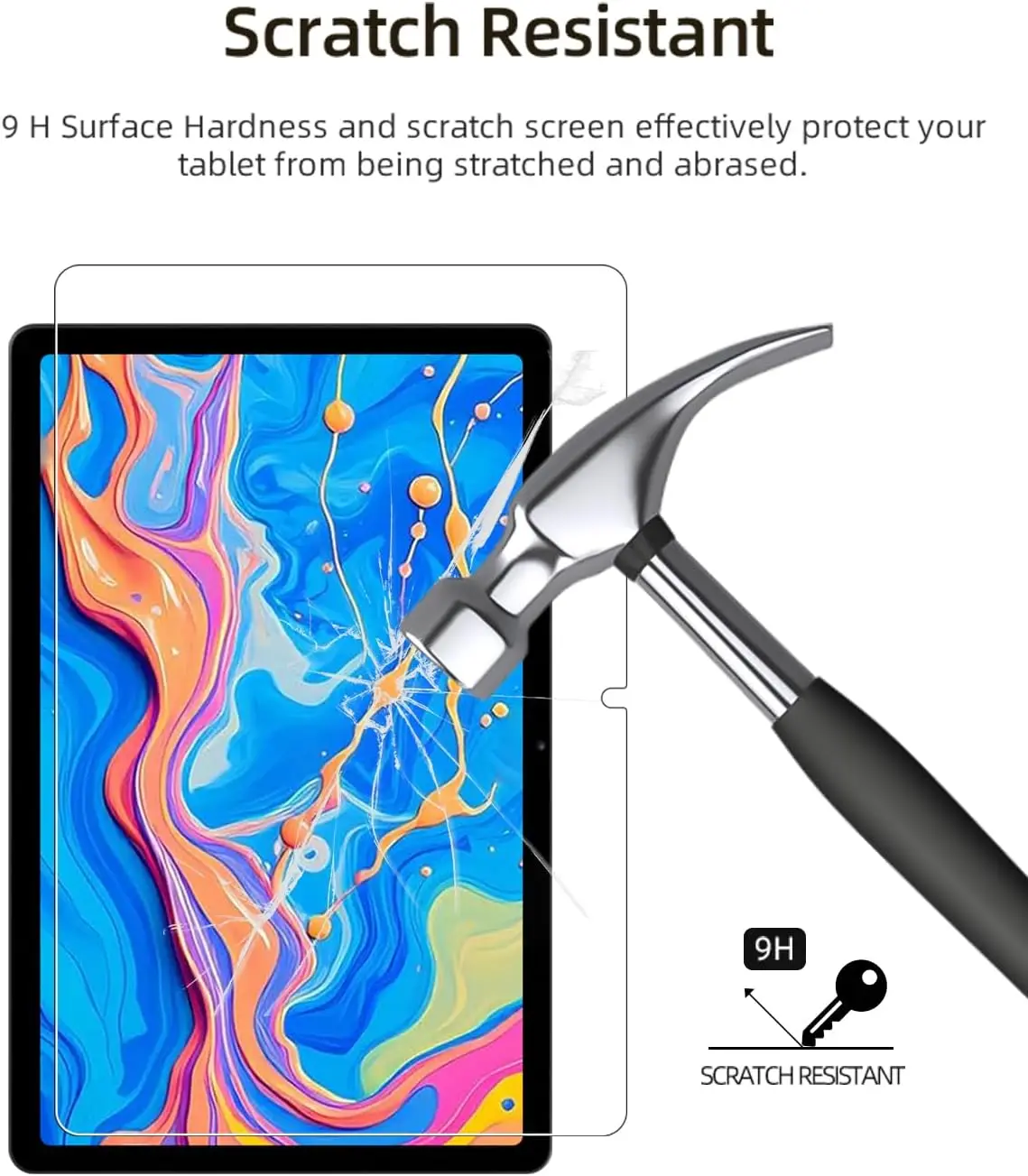 Premium Tempered Glass Screen Protector - 12.7 Inch, Anti-Scratch, Anti-Fingerprint, HD Clarity