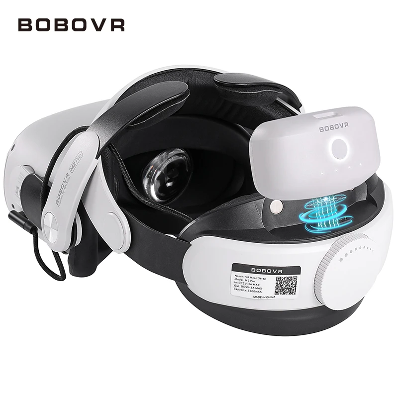 BOBOVR M2 Pro ремешок с батареей для Oculus Quest 2 VR гарнитура Halo ремень батарейный блок C2