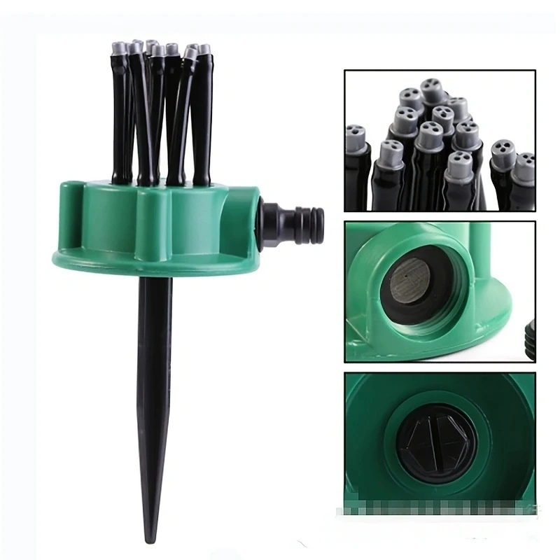 1pc 360 Degrees Garden Automatic Multi-Head Sprayer , Gardening Sprinkler Water Garden Lawn With Spray