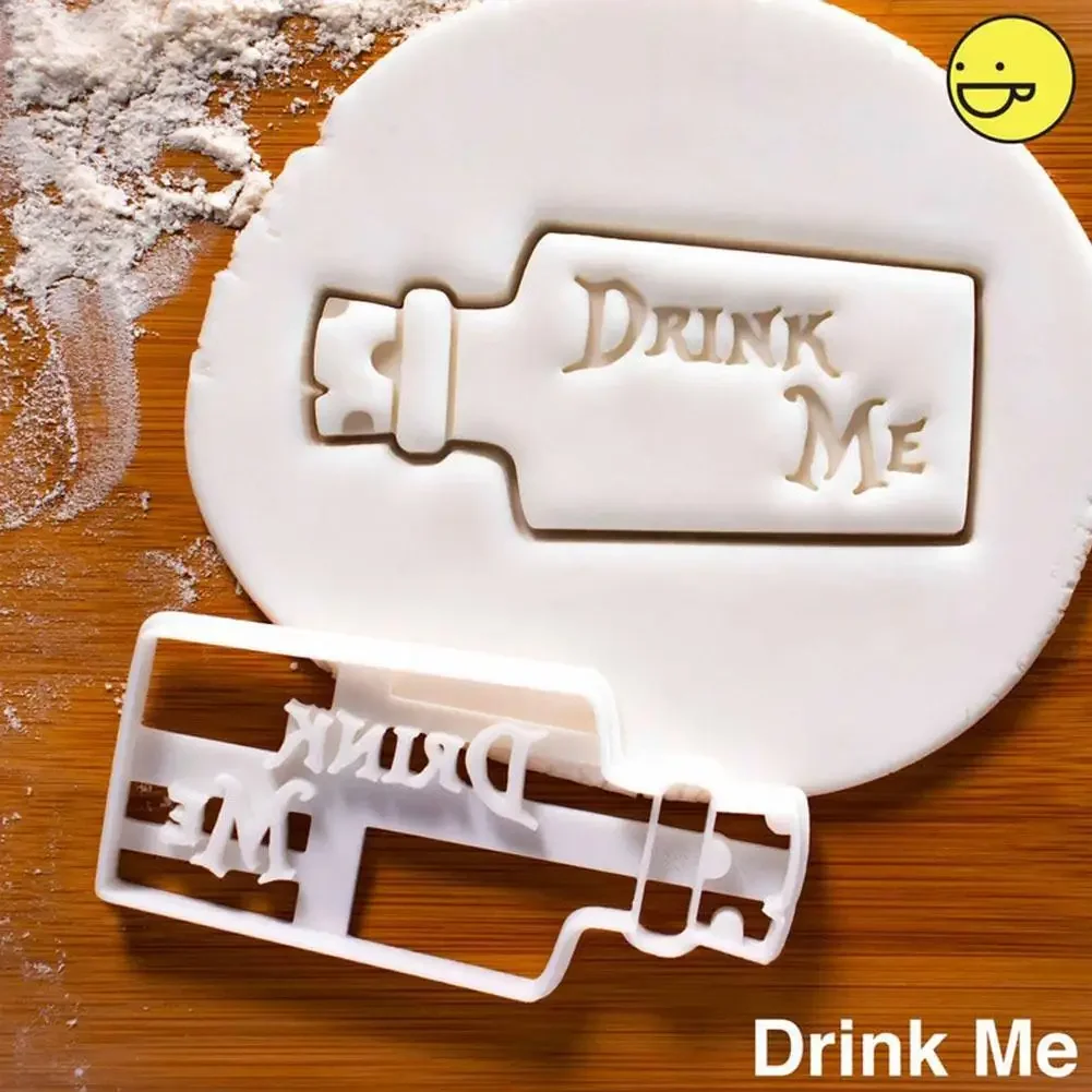 Eat Me Cake Cutter Alice In Wonderland Crazy Teapot Drink Me Treat Dessert Quotes Mad Clay Cutter Eat Cookie Cake Tools