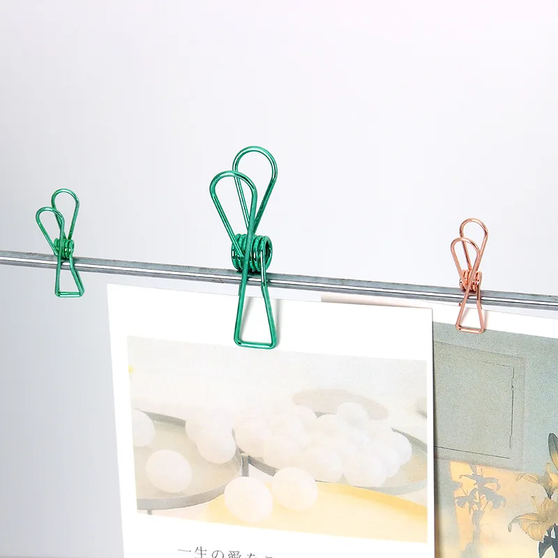 Originality Metal Photo Office Clips Memo Paper Peg Clothespin 10pcs Christmas Wedding Party Craft Decoration photo clips clothes pegs