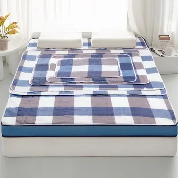 Coussin de lit antidérapant réutilisable, 1 pièce, protection de matelas épaisse et rembourrée lavable pour adultes, personnes âgées et animaux de compagnie, literie Durable, douce 1