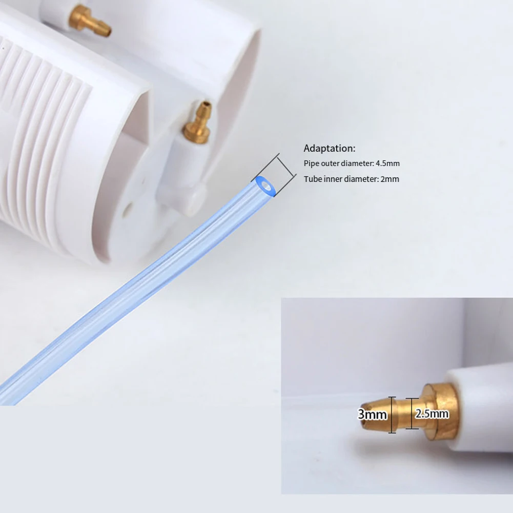 Description Picture 2 of itemBlack Twin Hose Toilet Push Button Dual Flush Air Type Pneumatic Flush Switch Home Improvement Bathroom Fixture