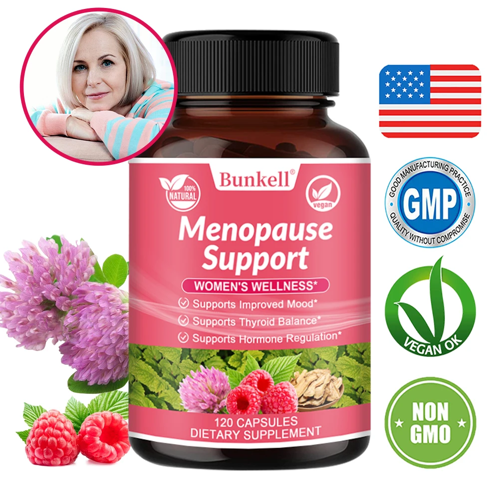 

Menopause Support Supplement for Women - Improves Mood, Supports Thyroid Balance and Regulates Hormone Levels