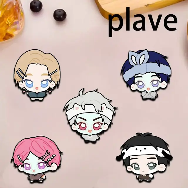 PLAVE Facial Mask Series Acrylic Pins NOAH YEJUN BAMBY EUNHO