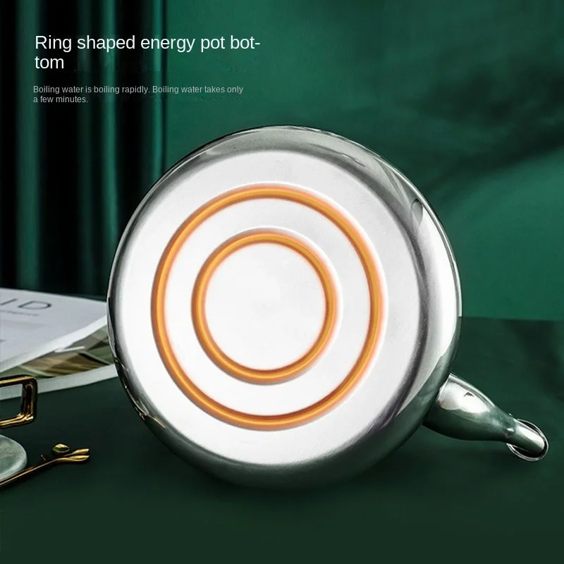 304 Stainless Steel Thickened Horn Large Capacity Gas Kettle Domestic Kettle Gas Stove Induction Cooker