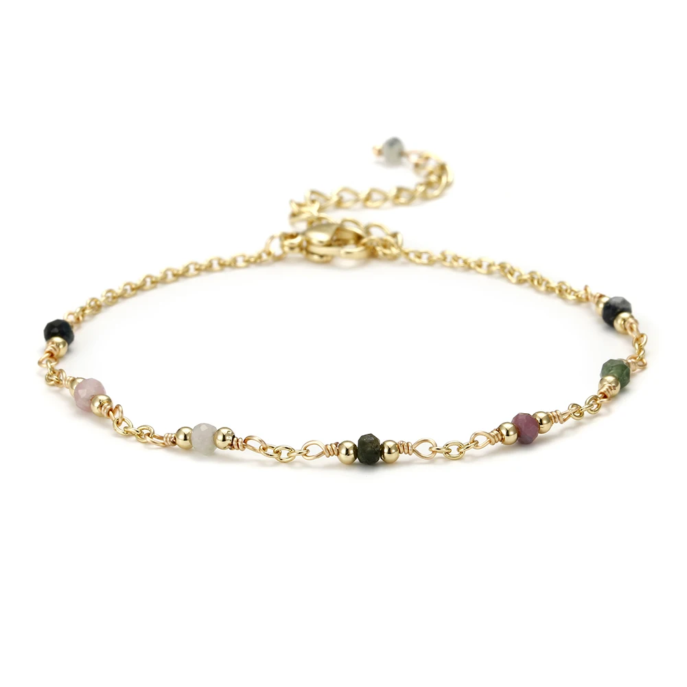 

Enosola Classical Handmade Bohemia Elegant Bracelet for Women Natural Stone Bead Copper Chain Jewelry Ethnic Holiday Gift