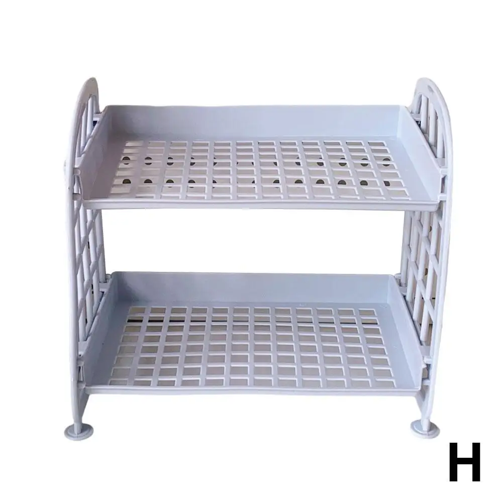 Ins Cute Room Storage Organizer Storage Rack Kawaii 2 Storage Rack Desktop Layer Storage Bathroom Jewelry Rack Shelf Cosmet W7S0 3