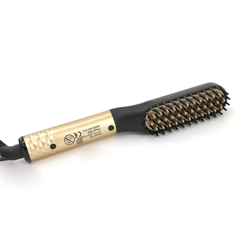 Mini Universal Voltage Portable Travel Hair straightener Styling Electric Faster Heated Beard Straightening Comb 5