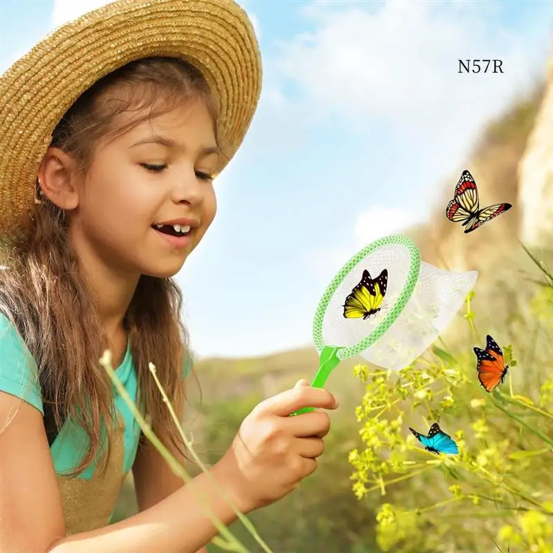 WJ-24 Pcs Butterfly Bug Net For Kids Insect Collecting Net Bug Catcher Fishing Science Nature Exploration Tools