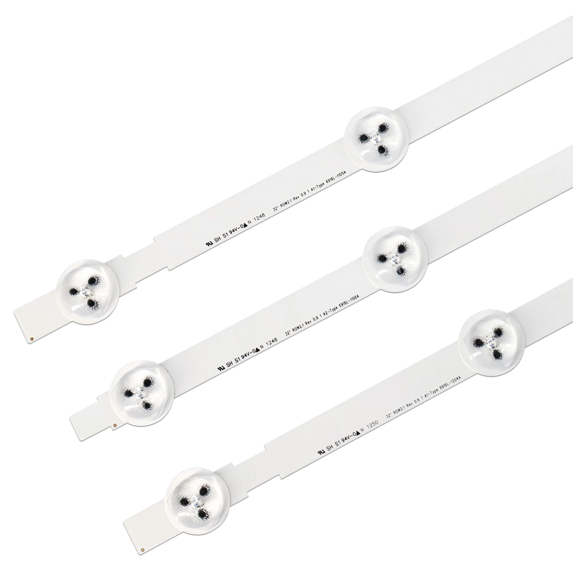 Tiras de Retroiluminação Led a1 a2 para tv lg 630 mm 6916l1440a 6916l-1439a 32ln540u-za 32la621v Lc320due-sfr1 Lc320dxe-sfr1 32ln5400 - Imagem 4