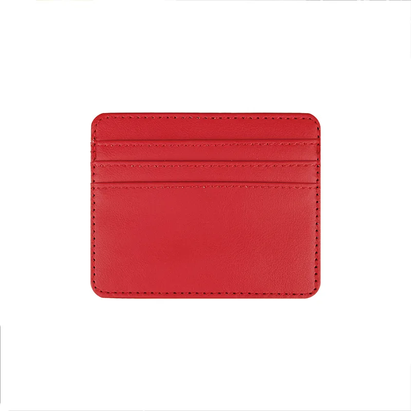 PU Leather ID Card Case - Slim Multi-Slot Holder for Bank