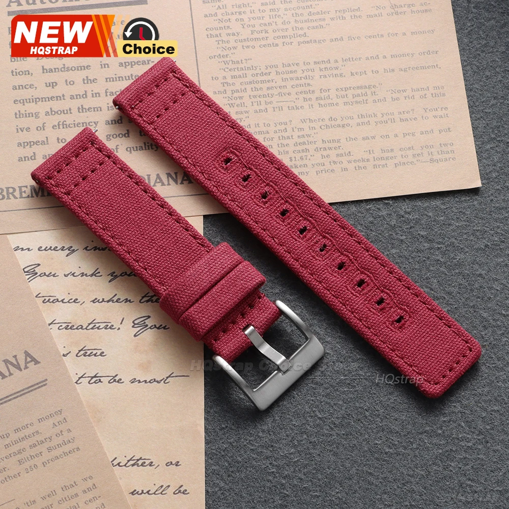 Universal Nylon Canvas Quick Release Watch Strap - Versatile and Stylish Wristband