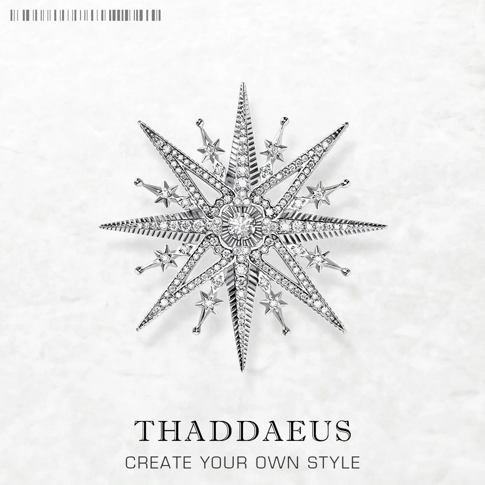 Royal Star Brooch Brand New Fine Jewelry Trendy Gift For Women