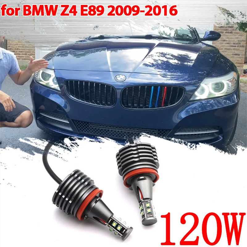 

LED Halo Ring Angel Eye Light Bulb For BMW Z Series E89 Z4 Roadster sDrive35is GT3 GTE 2009-2016 120W H8 LED Daytime Light