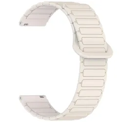 Magnetic Silicone Loop Band - Available in 18mm, 20mm, and 22mm Sizes - 22mm (White Star)