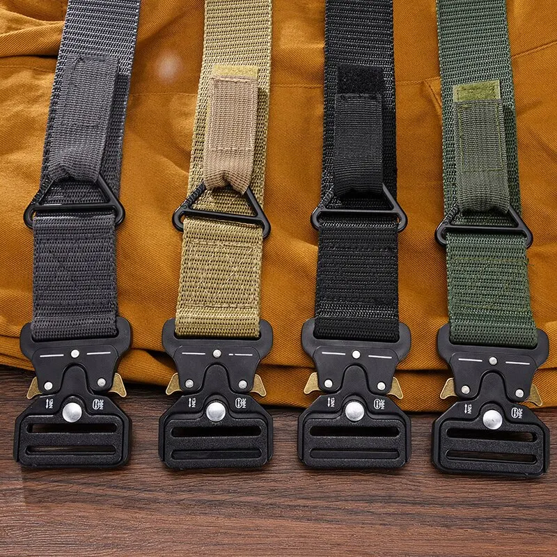 Men's Belt Outdoor Multi Function Belt High Quality Canvas For Nylon Male Luxury Belts Women's Sports Jeans Belt Neutral Belts