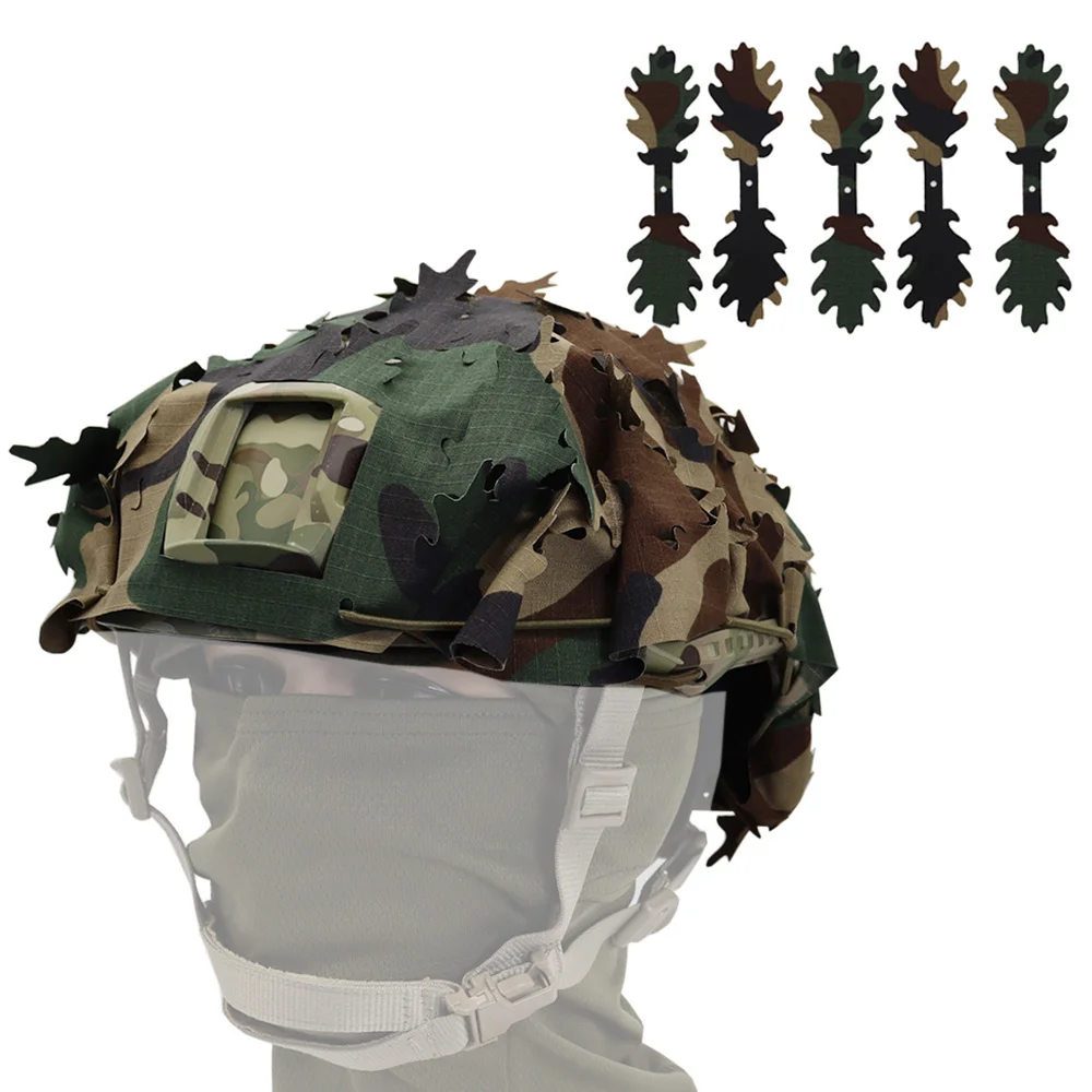 Taktische FAST Helm Abdeckung 3D Camouflage Helm Tuch Abdeckung Für FAST Helm Jagd Airsoft Helm Zubehör – Detail 23