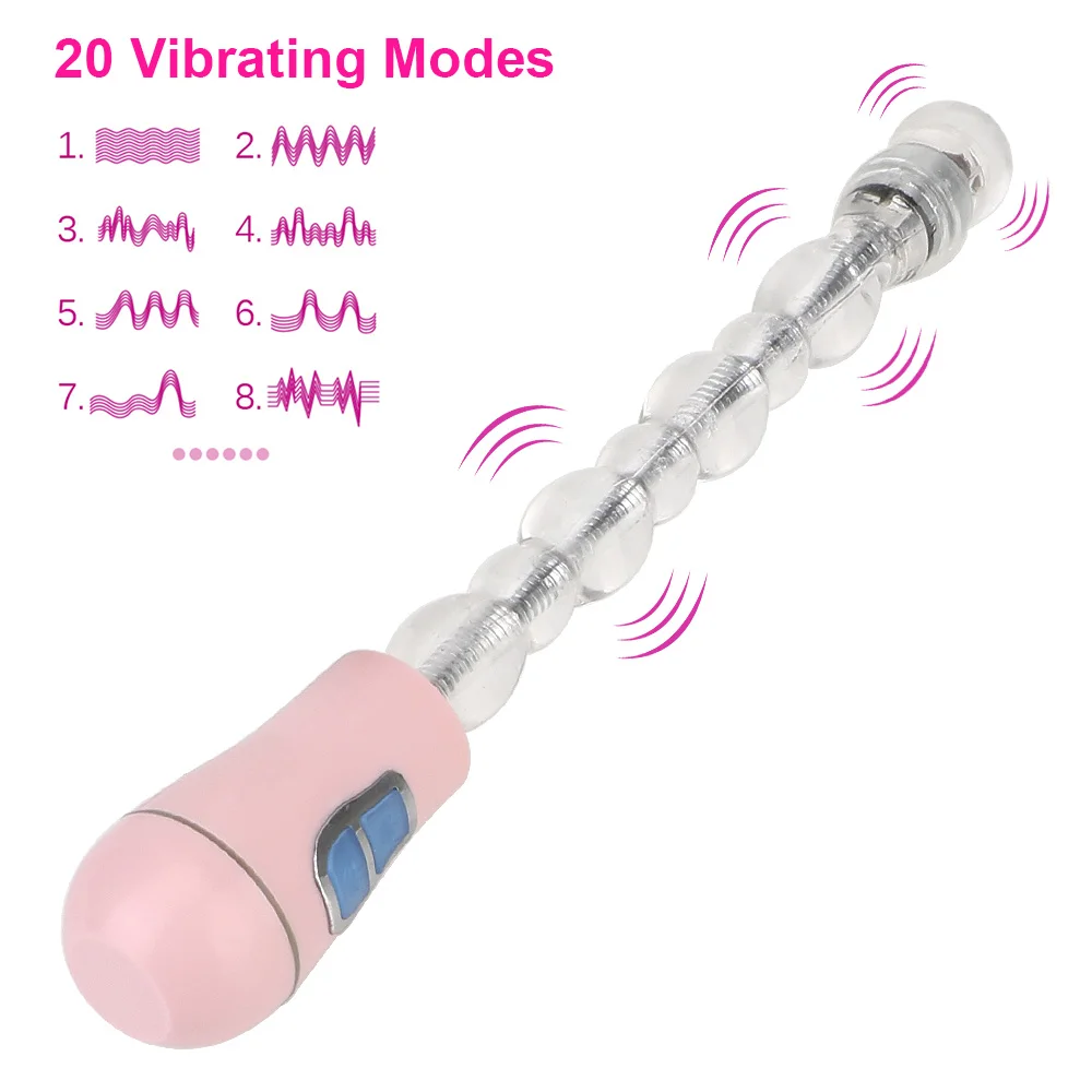 Silikon 25cm Flexible Anal Perlen Butt Plug Vibratoren für Frauen Dildos G Spot Massager Weibliche Sex T_voghion.com
