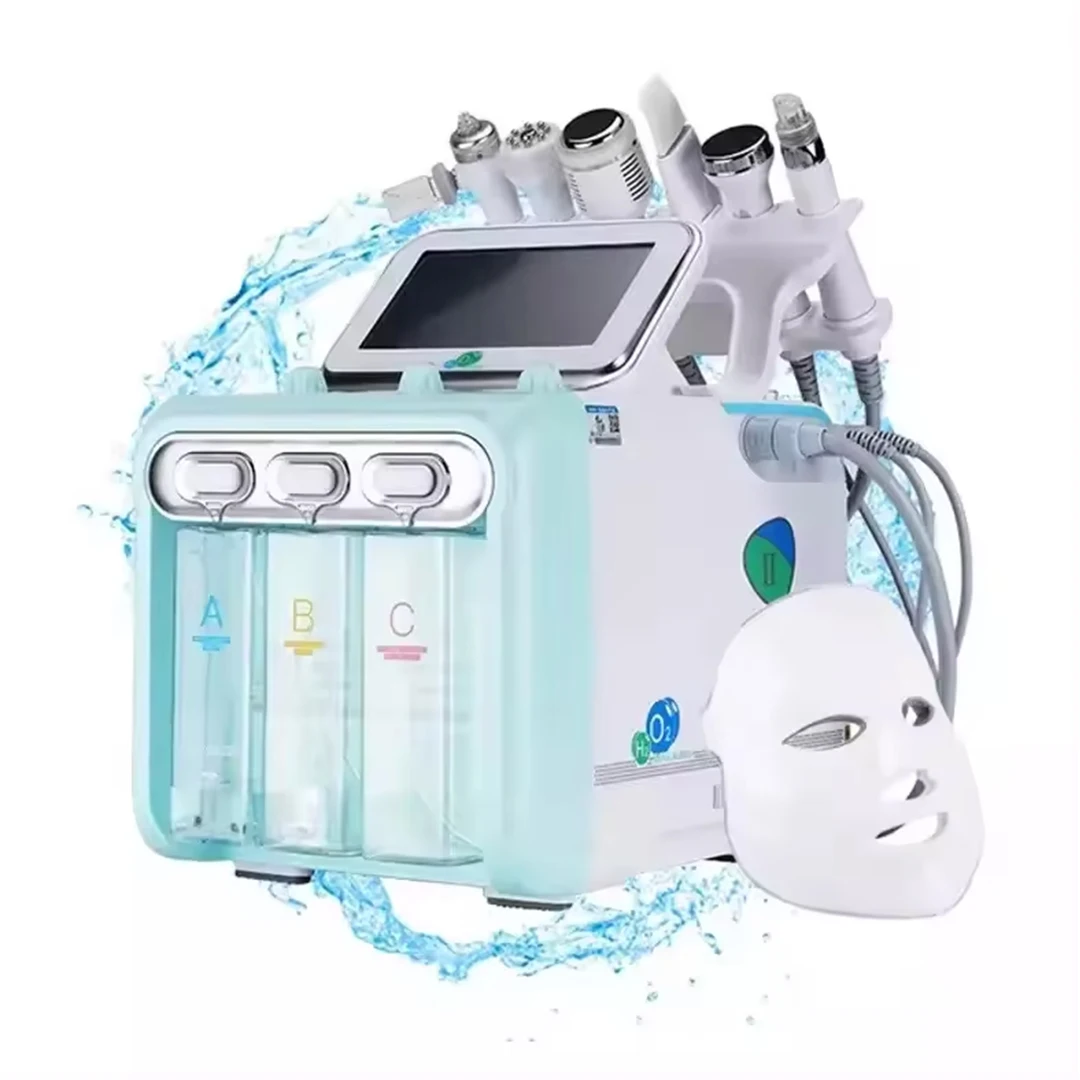 

Upgrade 7 in 1 Small Bubble Facial Machine Hydro Dermabrasion H2O2 Hydrogen Oxygen Deep Cleaning Face Lifting Spa Skin Care