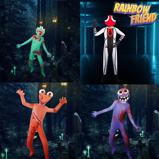 2 New Blue from Rainbow Friends Costumes! 