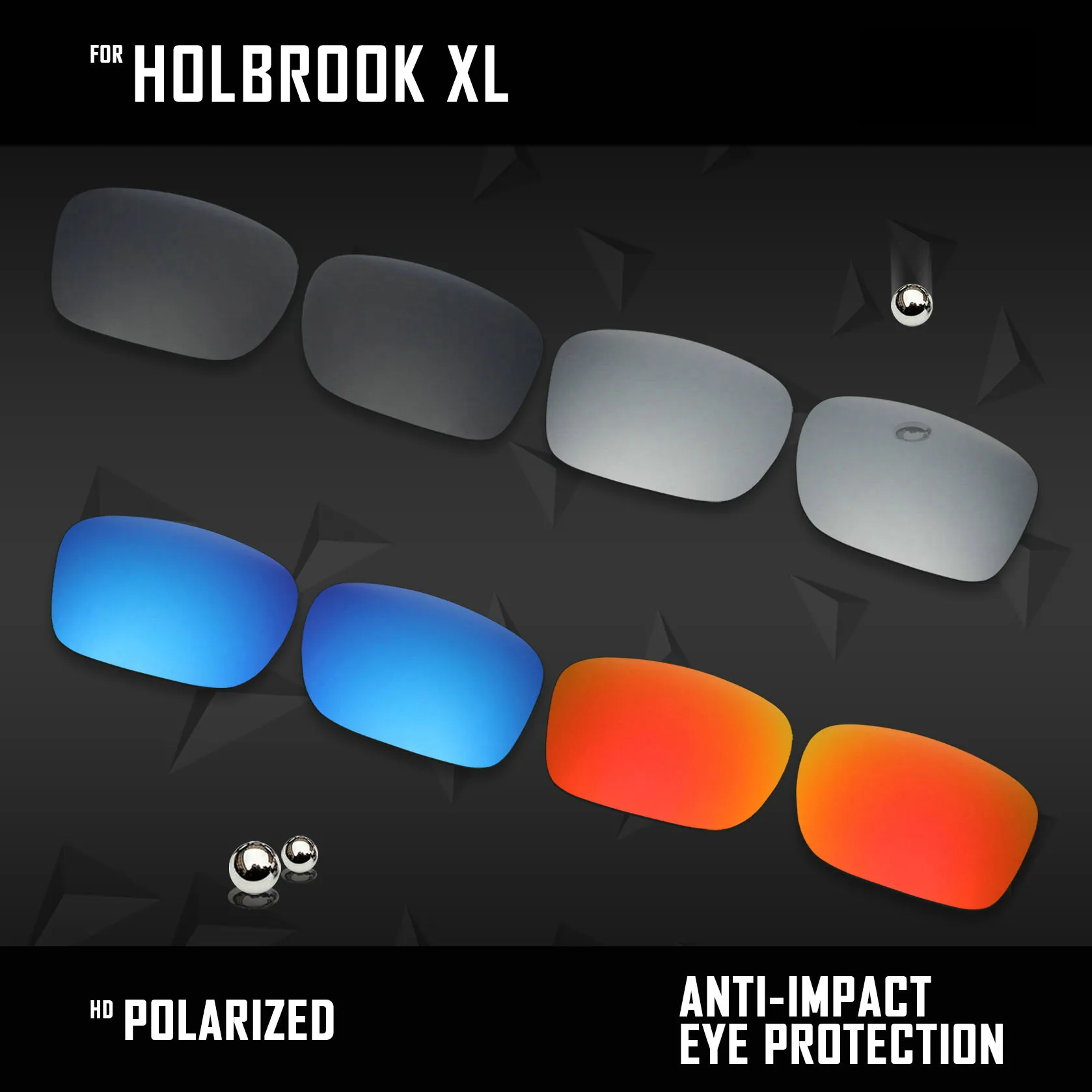 OOWLIT Polarized Replacement Lenses for Sunglasses - Assorted Colors