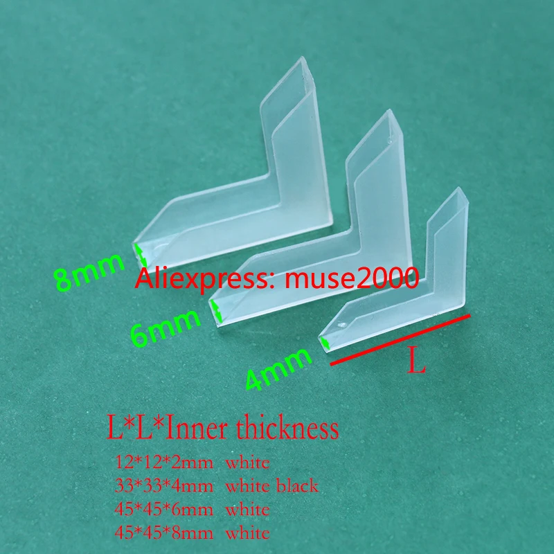 2 4 6 8 mm L shape corner cover protector glass corner plastic cover