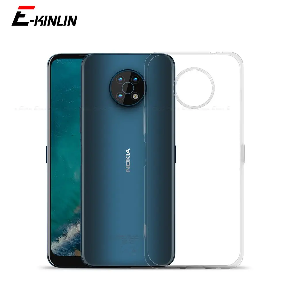 

10pcs/lot Transparent Ultra Slim Clear Silicone Case For Nokia G20 G60 Back Soft TPU Protection Cover